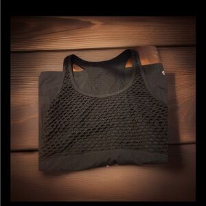 Women’s Black Mesh Racerback Tank Top